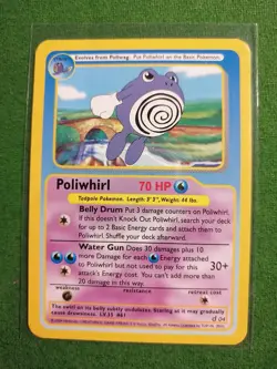 FUNSKOOL Poliwhirl d04 Rare Indian Black Hole Pokemon Card - Image 1