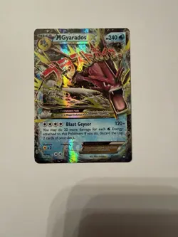 Pokemon Mega M Gyarados EX Ultra Rare Holo Card 27/122 - Image 1