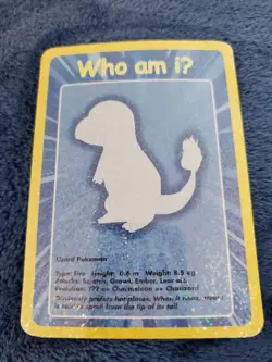 2004 Pokemon Funskool Who Am IU Card Charmander #004 - Image 3