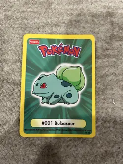 FUNSKOOL INDIA POKEMON COLLECTOR HTF WHO AM IU 2004 BULBASAUR Pack fresh - Image 1