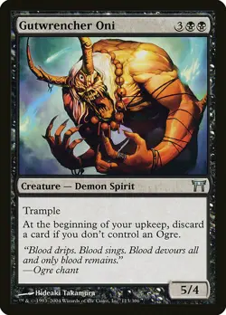 1x Gutwrencher Oni - NM English MTG - Champions of Kamigawa - Image 1