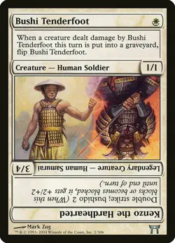 1x Bushi Tenderfoot - NM English MTG - Champions of Kamigawa - Image 1