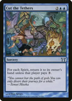 1x Cut the Tethers - NM English MTG - Champions of Kamigawa - Image 1
