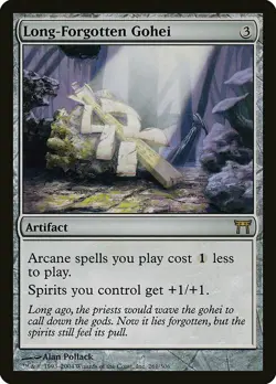 1x Long-Forgotten Gohei - NM English MTG - Champions of Kamigawa - Image 1