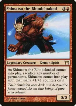 1x Shimatsu The Bloodcloaked - NM English MTG - Champions of Kamigawa - Image 1