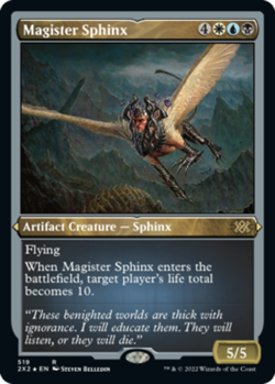 MTG Magister Sphinx - Foil Etched, NM-Mint, English Double Masters 2022 - Image 1