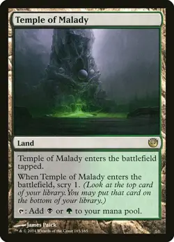 1x Temple of Malady - NM English MTG - Journey into Nyx - Image 1