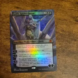 Magic The Gathering MTG - Lolth, Spider Queen (Borderless) Foil - AFR - Image 1