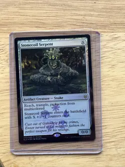 Stonecoil Serpent Foil Throne of Eldraine MTG NM - Image 1