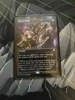 MTG x1 Fist of Suns - Borderless -Near Mint (Never Played) - Image 1