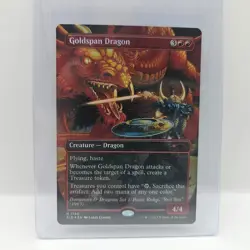 Goldspan Dragon NM oil #1780 MTG D&D SLD - Image 1