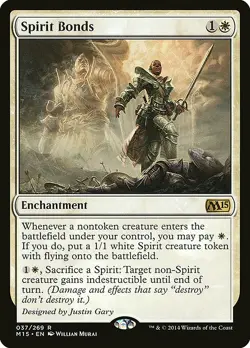 1x Spirit Bonds - NM English MTG - Magic 2015 - Image 1