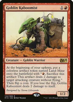 1x Goblin Kaboomist - NM English MTG - Magic 2015 - Image 1