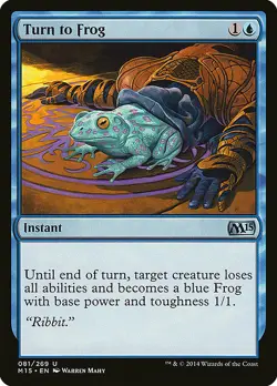 1x Turn to Frog - NM English MTG - Magic 2015 - Image 1