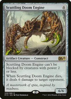 1x Scuttling Doom Engine - NM English MTG - Magic 2015 - Image 1