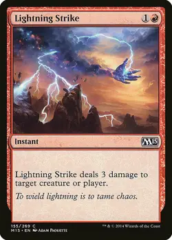 1x Lightning Strike - NM English MTG - Magic 2015 - Image 1