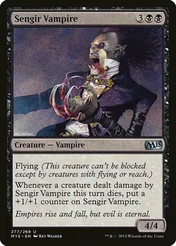 1x Sengir Vampire - NM English MTG - Magic 2015 - Image 1