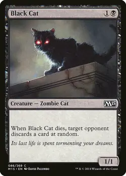 1x Black Cat - NM English MTG - Magic 2015 - Image 1