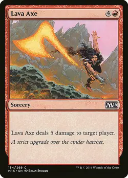 1x Lava Axe - NM English MTG - Magic 2015 - Image 1