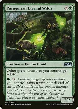 1x Paragon of Eternal Wilds - NM English MTG - Magic 2015 - Image 1