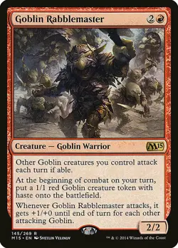 1x Goblin Rabblemaster - NM English MTG - Magic 2015 - Image 1