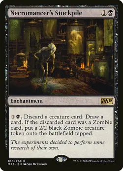 1x Necromancer's Stockpile - NM English MTG - Magic 2015 - Image 1