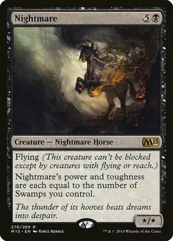 1x Nightmare - NM English MTG - Magic 2015 - Image 1