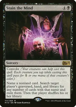 1x Stain the Mind - NM English MTG - Magic 2015 - Image 1
