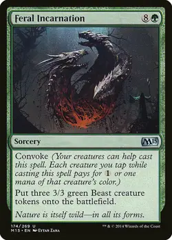 1x Feral Incarnation - NM English MTG - Magic 2015 - Image 1