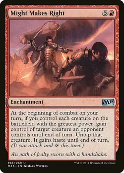 1x Might Makes Right - NM English MTG - Magic 2015 - Image 1