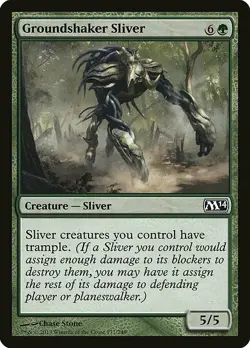 1x Groundshaker Sliver - NM English MTG - Magic 2014 - Image 1