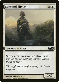 1x Sentinel Sliver - NM English MTG - Magic 2014 - Image 1