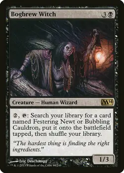 1x Bogbrew Witch - NM English MTG - Magic 2014 - Image 1