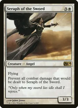 1x Seraph of the Sword - NM English MTG - Magic 2014 - Image 1