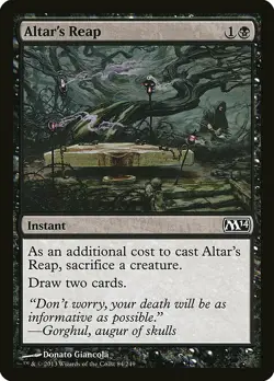 1x Altars Reap - NM English MTG - Magic 2014 - Image 1