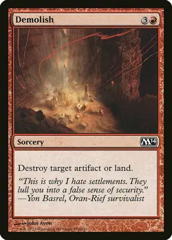 1x Demolish - NM English MTG - Magic 2014 - Image 1