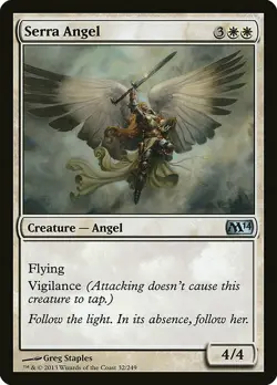 1x Serra Angel - NM English MTG - Magic 2014 - Image 1