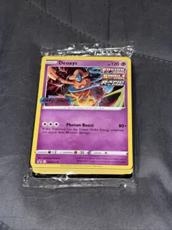 Deoxys SWSH170 Prerelease Deck Promo SEALED Fusion Strike Pokemon TCG - Image 1
