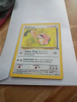 Pokemon Card Lickitung Jungle 1st Edition Uncommon 38/64 Near Mint Condition - Image 1