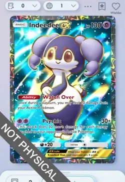 Pokemon TCG POCKET - Indeedee Full Art 2⭐, Mega-Rising, English - Image 1