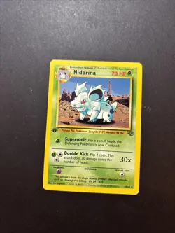 Nidorina 40/64 Jungle Regular 1st Edition Pokemon WOTC NM - Image 1