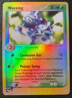 Pokemon TCG - Weezing 24/109 - EX Ruby & Sapphire (2003) - Reverse Holo Rare NM - Image 1