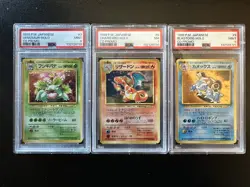 Charizard Blastoise Venusaur PSA Graded Set CD Promo Holo 1999 Japanese Pokemon - Image 1