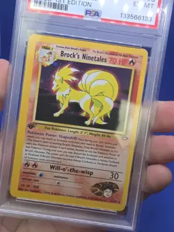 VTG WOTC Pokemon Gym Challenge 1st Edition Ninetales 3/132 Holo Rare PSA 6 - Image 2