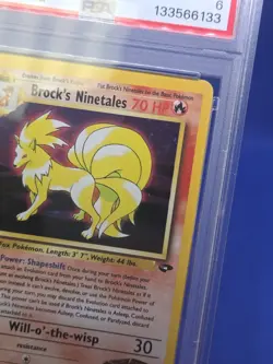 VTG WOTC Pokemon Gym Challenge 1st Edition Ninetales 3/132 Holo Rare PSA 6 - Image 4