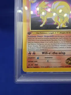 VTG WOTC Pokemon Gym Challenge 1st Edition Ninetales 3/132 Holo Rare PSA 6 - Image 5