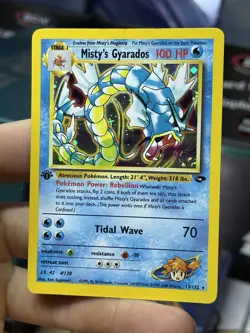 #3 1st Edition Misty's Gyarados 13/132 Gym Challenge 2000 Holo Rare WOTC Pokemon - Image 3