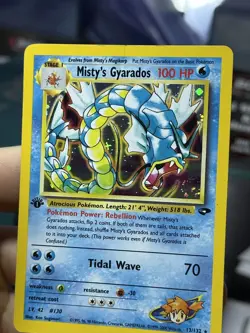 #3 1st Edition Misty's Gyarados 13/132 Gym Challenge 2000 Holo Rare WOTC Pokemon - Image 5