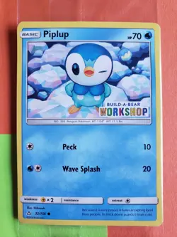 POKEMON PIPLUP 32/156 BUILD-A-BEAR WORKSHOP PROMO STAMPED SEALED NM - Image 1