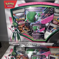 Lot of 4 POKEMON TCG IRON VALIANT ex BOX SET FACTORY SEALED NEW - Image 2